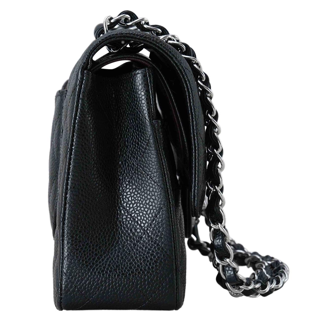 CHANEL(USED)샤넬 A01112 캐비어 클래식 미듐 플랩백